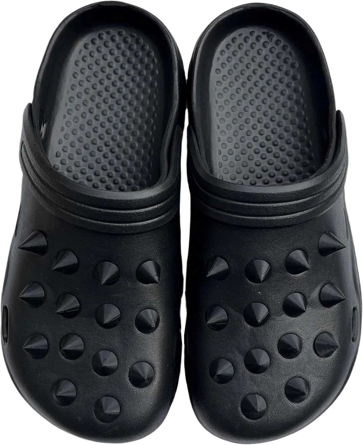 2025 Fashion Slippers Men Mules Sandals, Solid Color, Street Style, Rivet Creativity