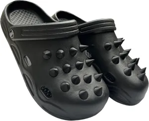 2025 Fashion Slippers Men Mules Sandals, Solid Color, Street Style, Rivet Creativity