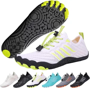 2025 Hiking Barefoot Shoes for Women Men, Grounded Footwear Non-Slip Water Shoes Unisex, Quickdry Wide Toe Barefoot Sneakers Lightweight Breathable Running Biking Swim River