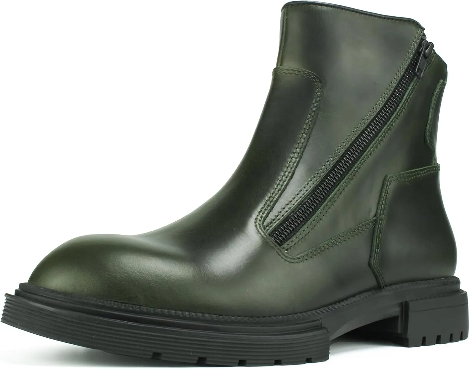 2025 Men's Premium Chelsea Boots - Slip-Resistant Rubber Sole, Full-Grain Leather & YKK Zipper, Breathable OrthoLite® Insole | Business Casual Ankle Boots with Anti-Odor Technology