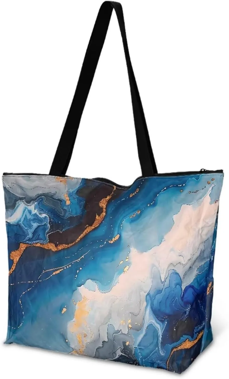 3D Vivid Cat 14x6x15 Tote Paper Bag for Women, Gothic Rose Butterfly Hand Bag, Halloween Spider Web Commute Bag