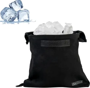 A Bar Above Premium Lewis Bag, Reusable Black Ice Bag, for Crushed Ice, Professional Grade Canvas with Flap, Creates Perfect Crushed Ice, for Cocktails, Mai Tais, and More, XL, 15.5" x 12"