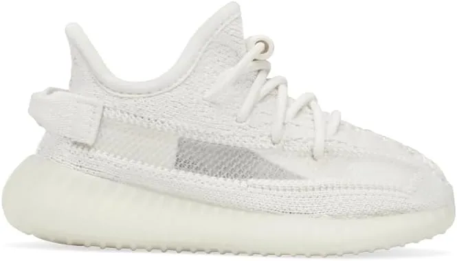 adidas Infant Boys Yeezy Boost 350 V2 Slip On Sneakers Shoes Casual - Off White - Size 6.5 M