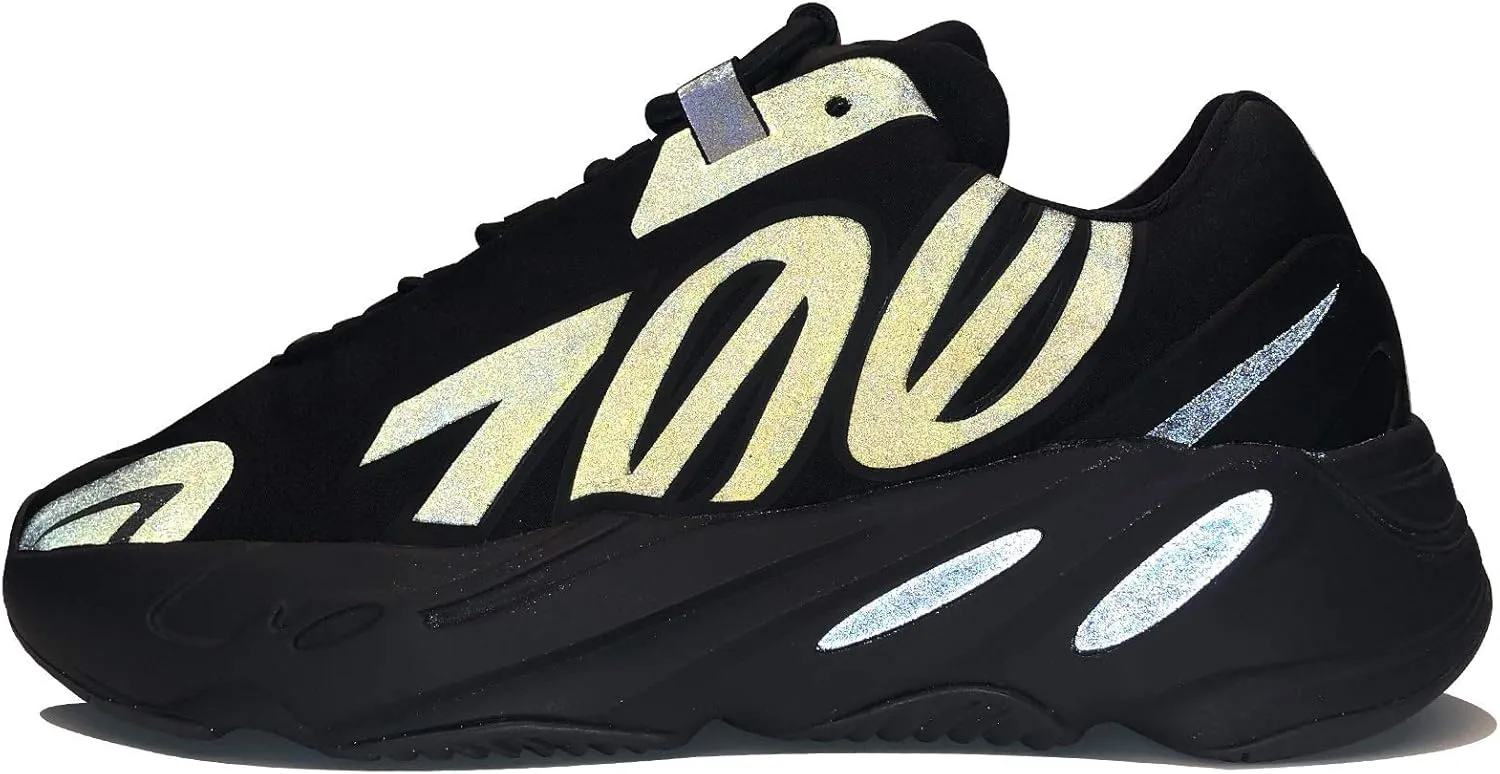 adidas Mens Yeezy 700 Mnvn Lace Up Sneakers Shoes Casual - Black