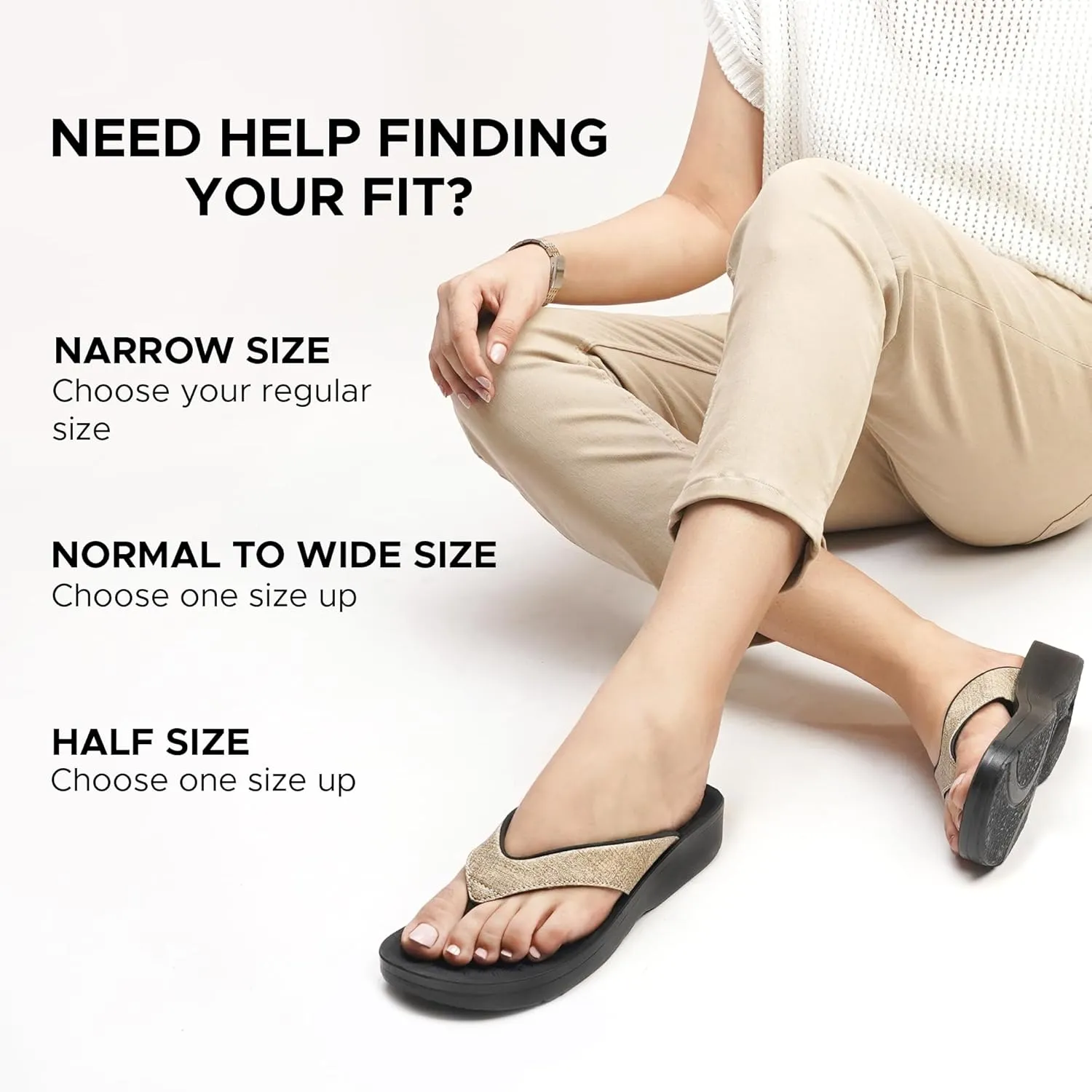 AEROTHOTIC Slip On Recovery Footwear Plantar Fasciitis Flip Flops for Women Yoga Mat Outdoor Walking Beach Ladies Arch Support Summer Thong Dressy Casual Sandals Comfortable Vacation Essentials