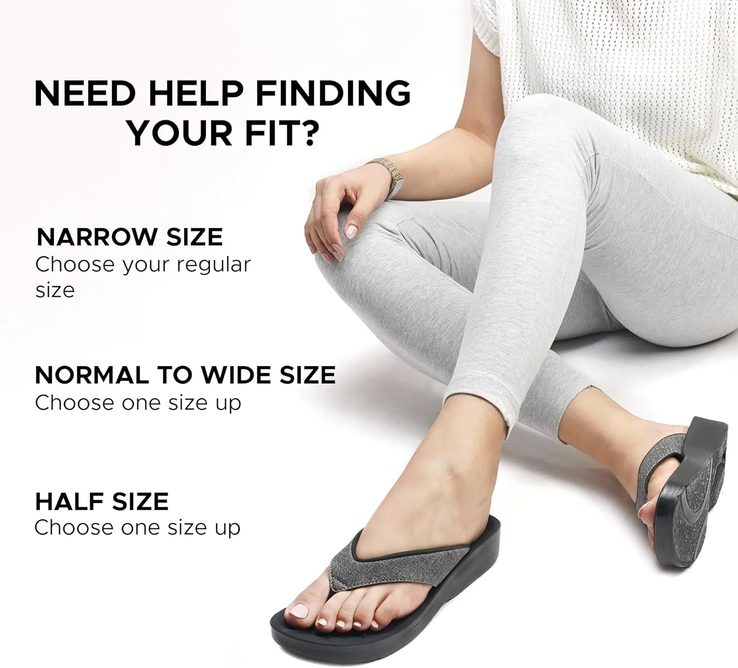 AEROTHOTIC Slip On Recovery Footwear Plantar Fasciitis Flip Flops for Women Yoga Mat Outdoor Walking Beach Ladies Arch Support Summer Thong Dressy Casual Sandals Comfortable Vacation Essentials