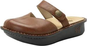 Alegria Women Kamila - Timeless Comfort, Arch Support and Style for Everyday Elegance - Nursing and Healthcare Professionals Slip-Resistant Mules - Open Back Leather Comfort Walking Clog Shoes