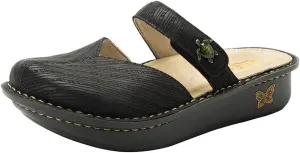 Alegria Women Kamila - Timeless Comfort, Arch Support and Style for Everyday Elegance - Nursing and Healthcare Professionals Slip-Resistant Mules - Open Back Leather Comfort Walking Clog Shoes