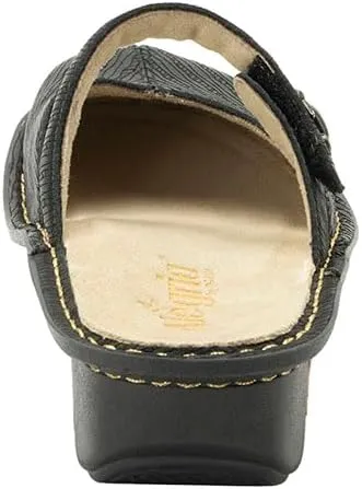Alegria Women Kamila - Timeless Comfort, Arch Support and Style for Everyday Elegance - Nursing and Healthcare Professionals Slip-Resistant Mules - Open Back Leather Comfort Walking Clog Shoes