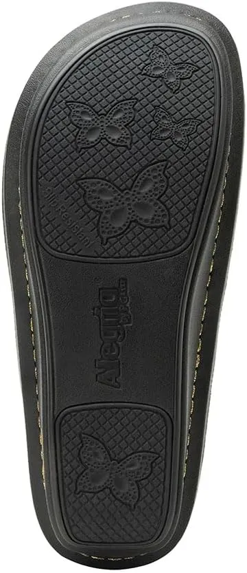 Alegria Women Kamila - Timeless Comfort, Arch Support and Style for Everyday Elegance - Nursing and Healthcare Professionals Slip-Resistant Mules - Open Back Leather Comfort Walking Clog Shoes
