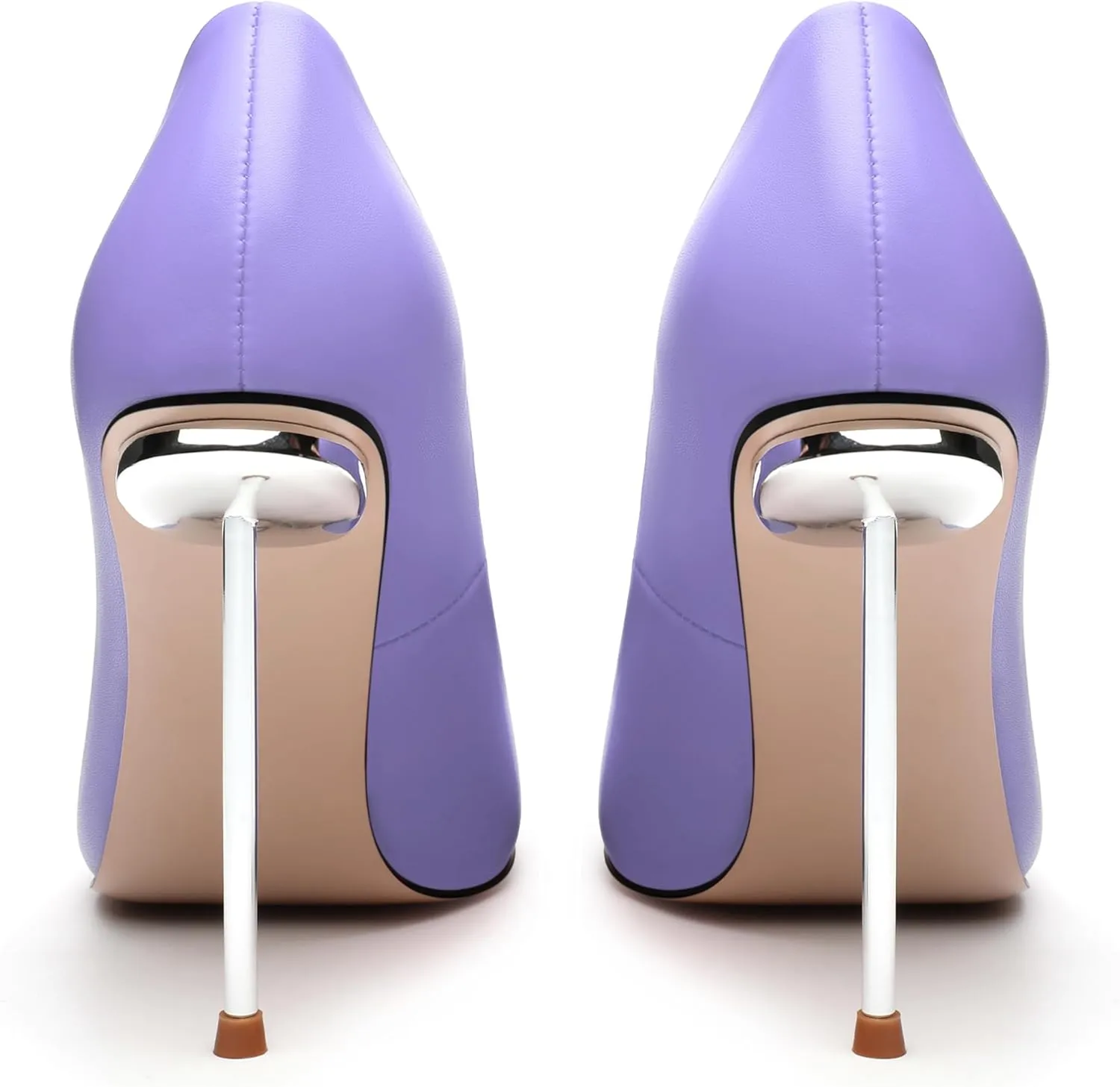 AMBELIGHT High Heels Pumps for Women Stiletto Pointed Closed Toe Slip on Sexy Classic Elegant Dressy Shoes