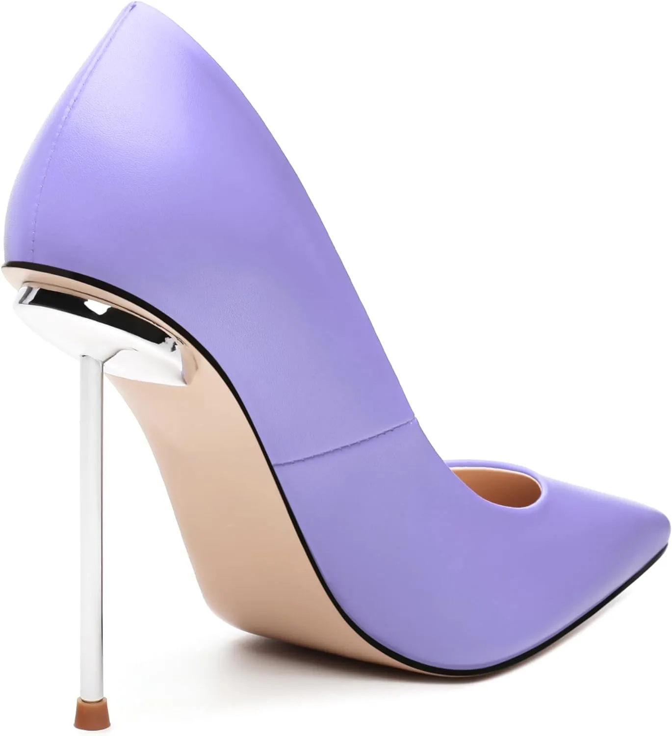 AMBELIGHT High Heels Pumps for Women Stiletto Pointed Closed Toe Slip on Sexy Classic Elegant Dressy Shoes
