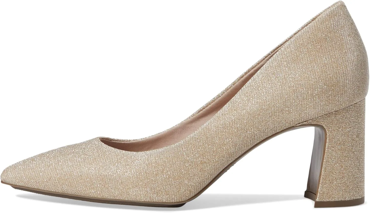 Anne Klein Womens Benedette Padded Insole Faux Leather Pumps