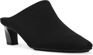 Anne Klein Womens Solid Canvas Mules