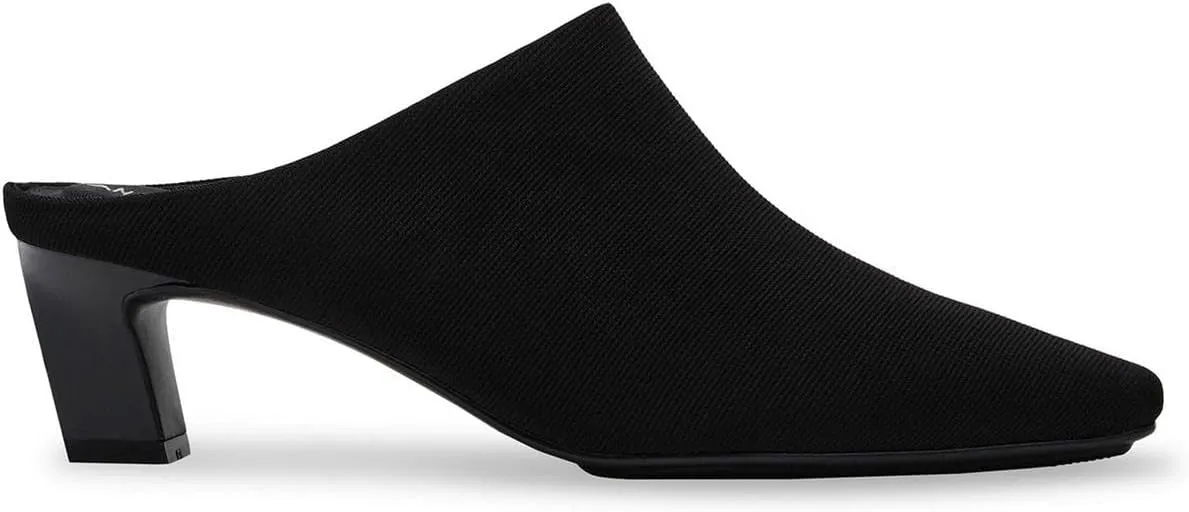Anne Klein Womens Solid Canvas Mules