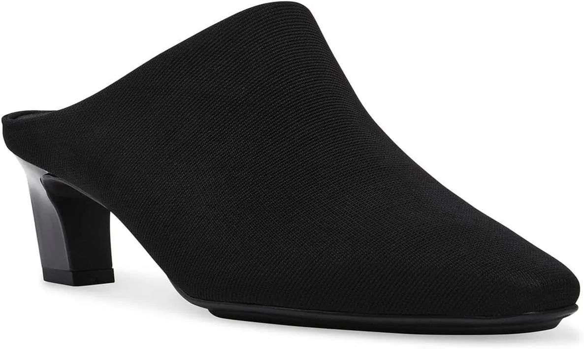 Anne Klein Womens Solid Canvas Mules