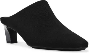 Anne Klein Womens Solid Canvas Mules
