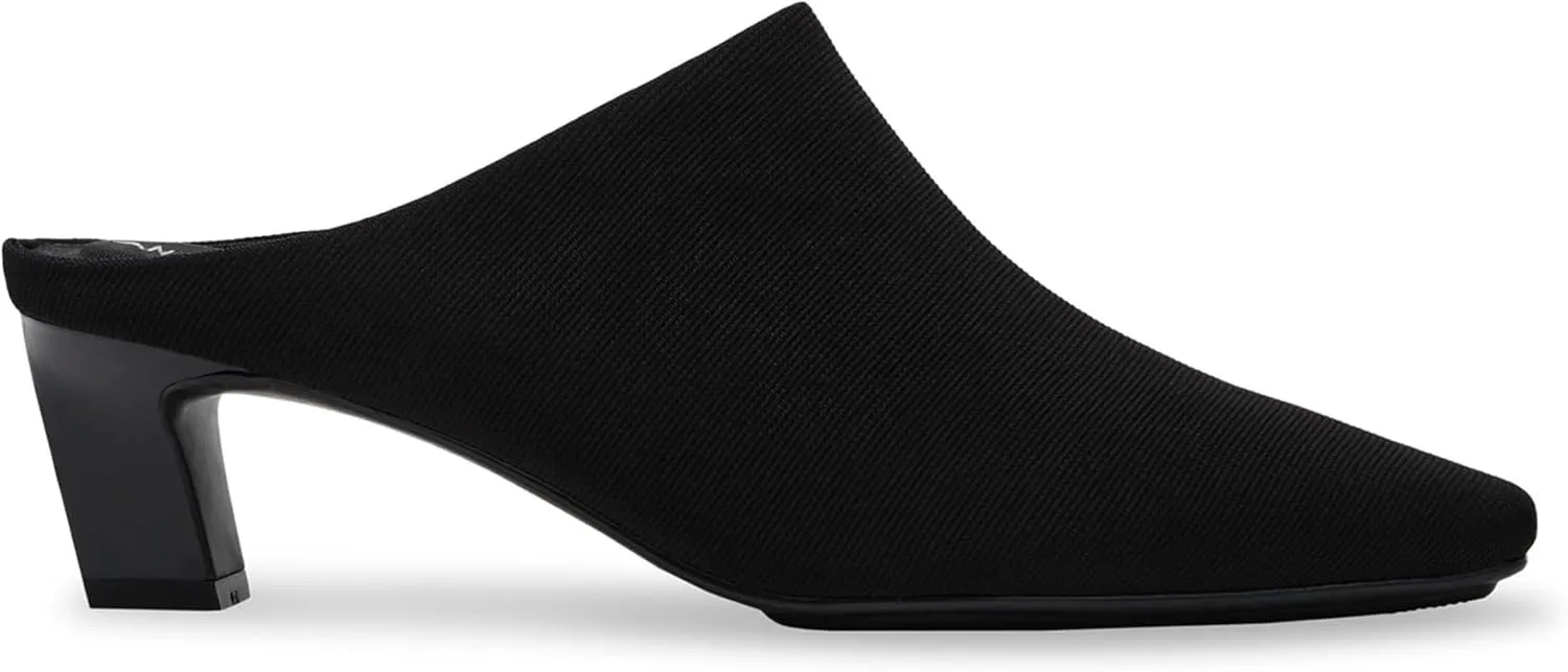 Anne Klein Womens Solid Canvas Mules
