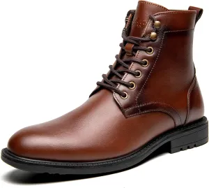 Arkbird Men's Motocycle Combat Boots, Comfortable Stylish Lace Up Fashion Casual Boot For Men