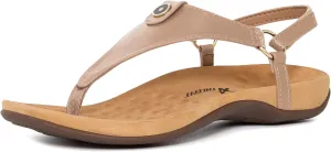 Athlefit Women's Comfortable Orthopedic Sandals Thong Dressy T-Strap Orthotic Casual Summer Arch Support Sandals