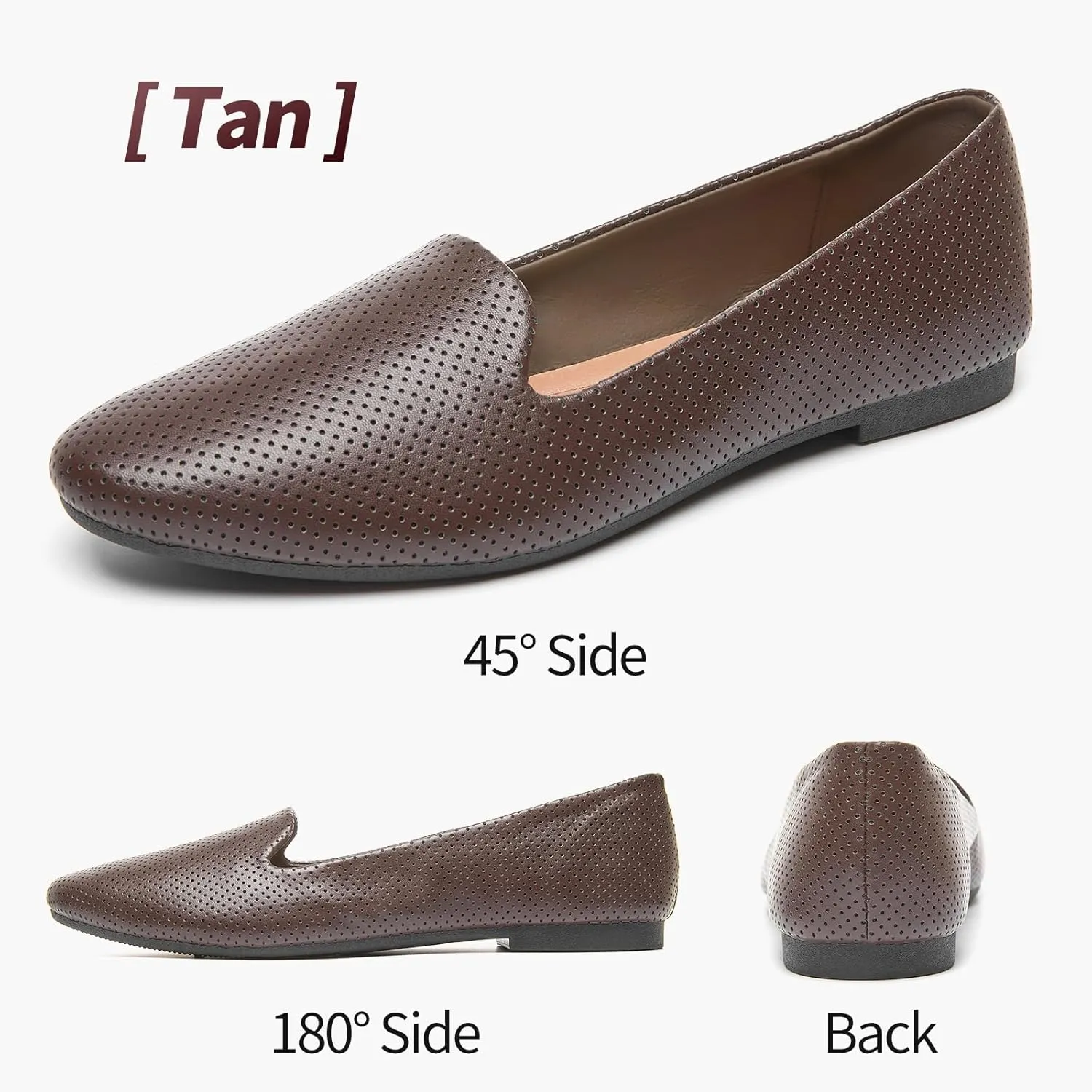 Ballet Flats Shoes for Women Dress Shoes Comfortable Dressy Casual Business Slip on Shoes Loafers