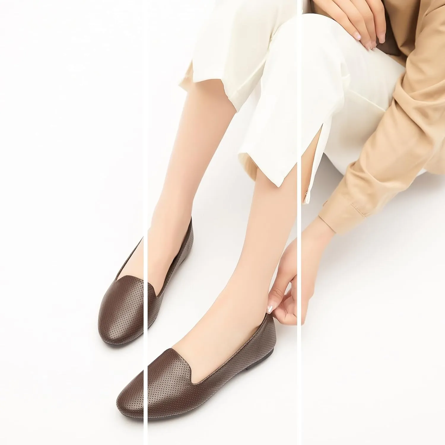Ballet Flats Shoes for Women Dress Shoes Comfortable Dressy Casual Business Slip on Shoes Loafers