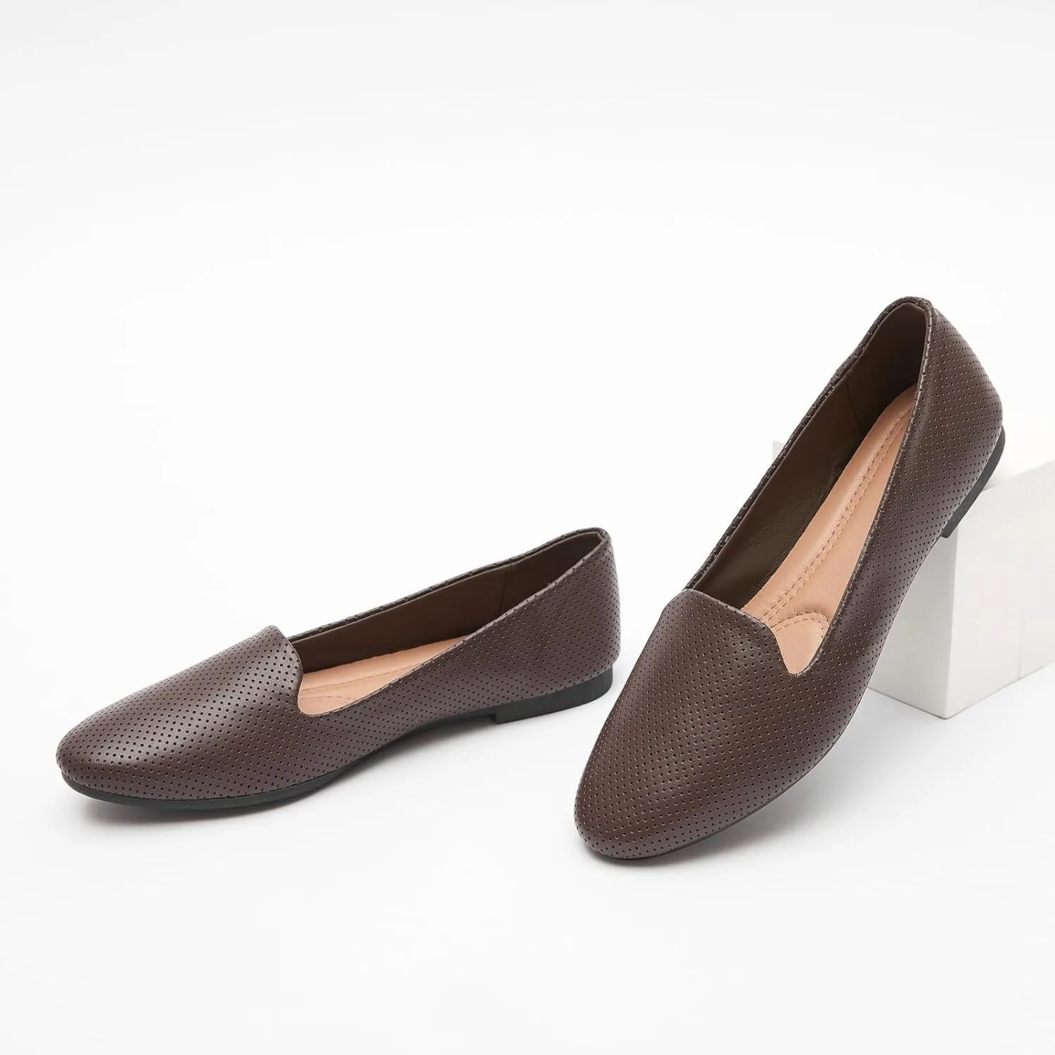 Ballet Flats Shoes for Women Dress Shoes Comfortable Dressy Casual Business Slip on Shoes Loafers