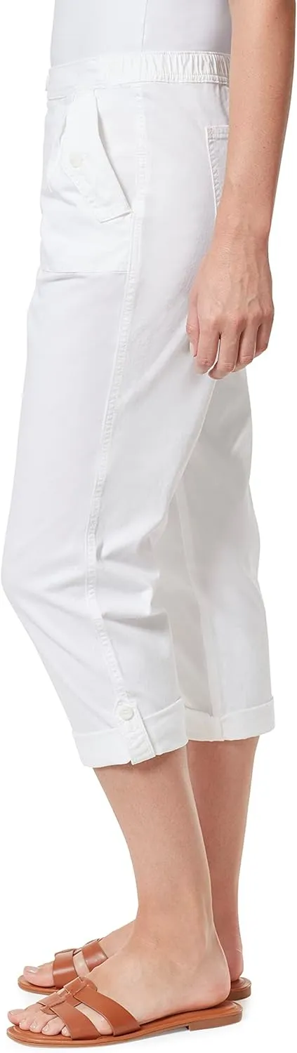 Bandolino Women's Utility Pull on High Rise Straight Leg Capri