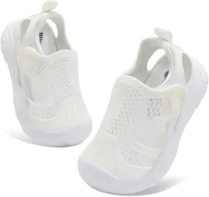 BARERUN Toddler Water Shoes Boys Girls Qucik Dry Breathable Kids Water Shoes Wide Adjustable Instep Water Sandals for Beach Swim Pool Non Slip Flexible Barefoot Sport Aqua Shoes