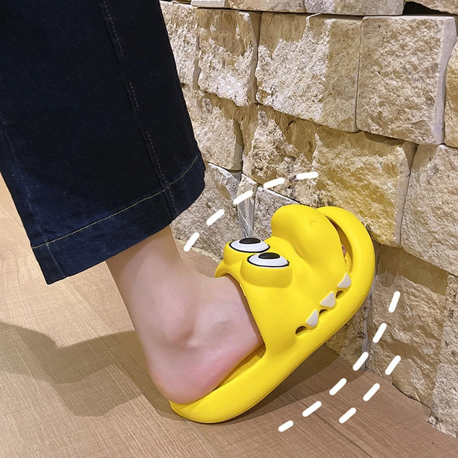 Boys Girl Cloud Crocodile Slides Non-Slip Summer Quick Drying Shower Slippers Comfy Cushioned Thick Sole Cute Cartoon Sandals
