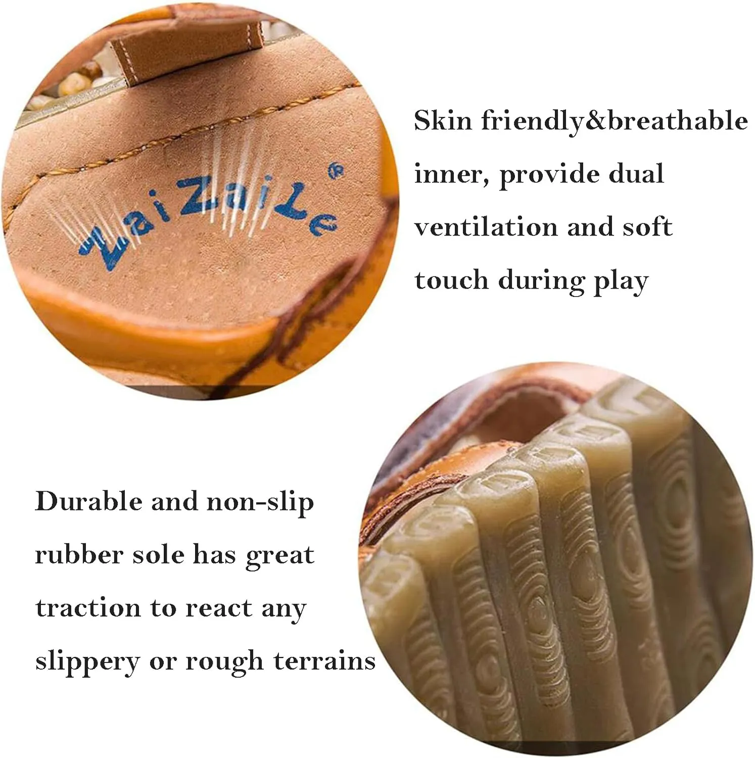 Boys Girls Leather Close Toe Outdoor Sports Sandals Beach Sandals