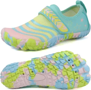 Boys Girls Water Shoes Kids Lightweight Aqua Socks Barefoot Quick Dry Hiking Walking Sneakers Slip On Sandals for Beach Pool Swim (Little Kid/Big Kid)
