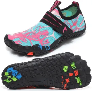 Boys Girls Water Shoes Kids Lightweight Aqua Socks Barefoot Quick Dry Hiking Walking Sneakers Slip On Sandals for Beach Pool Swim (Little Kid/Big Kid)