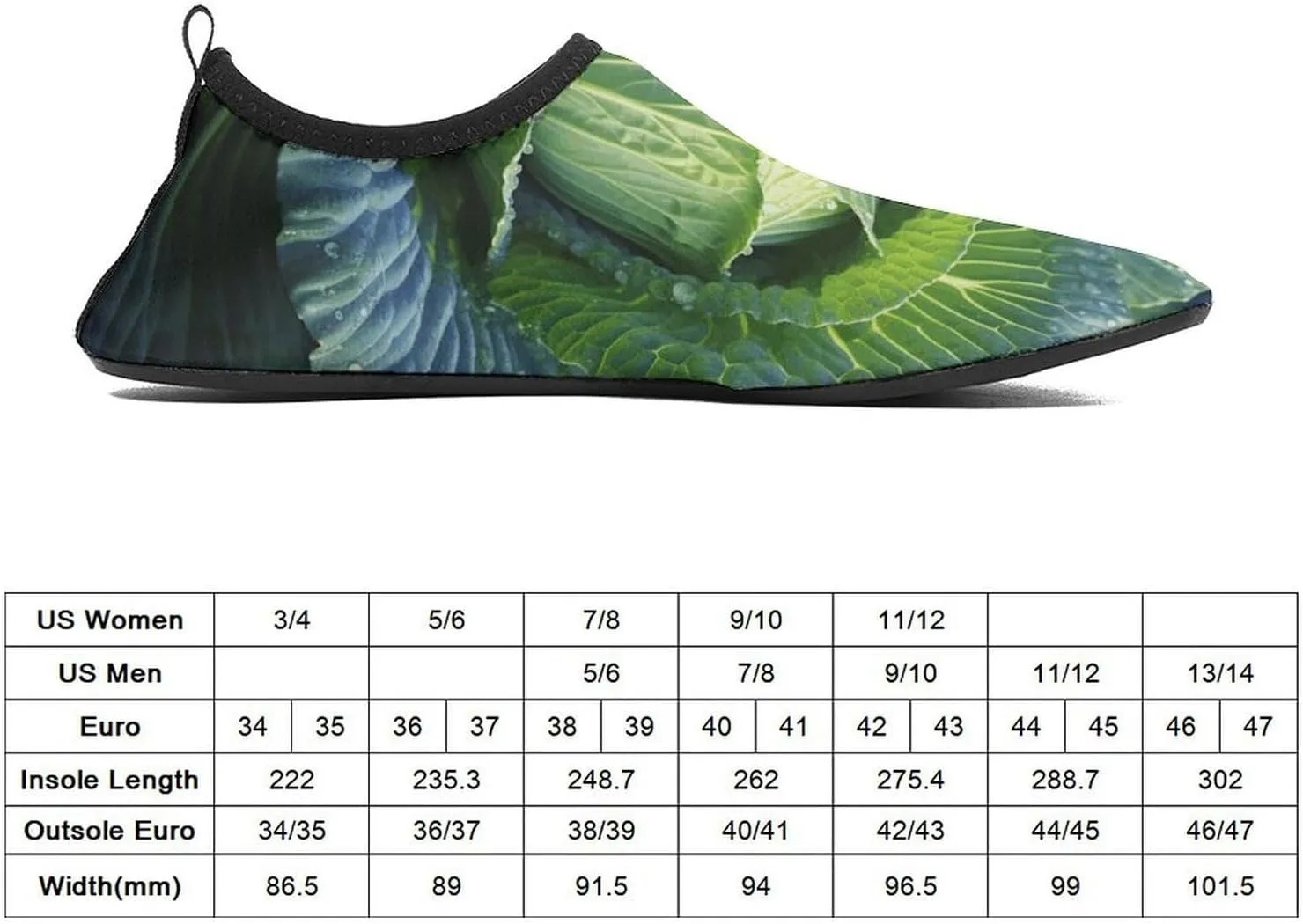 Bright Cabbage Water Shoes for Women Men Quick-Dry Non Slip Barefoot Aqua Socks Swim Rock Climbing Pool Shoes Socks Sports Shoes Athletic Must Haves Outdoor Gear