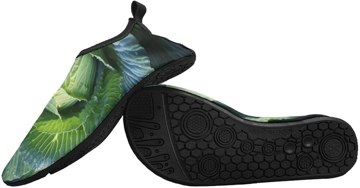 Bright Cabbage Water Shoes for Women Men Quick-Dry Non Slip Barefoot Aqua Socks Swim Rock Climbing Pool Shoes Socks Sports Shoes Athletic Must Haves Outdoor Gear