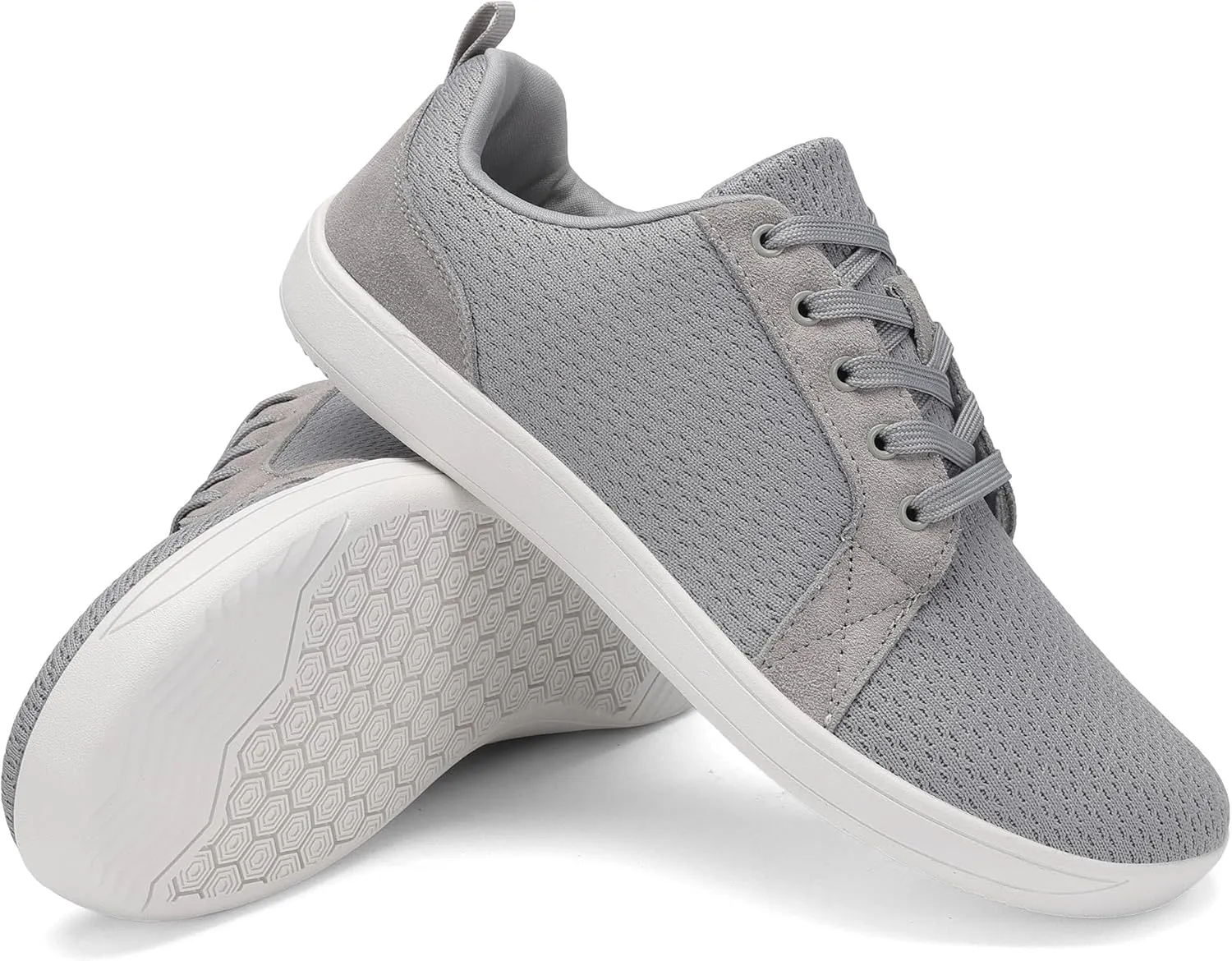 BXYJDJ Men's Barefoot Wide Toe Box Walking Shoes Extra Wide Width Minimalist Shoes Breathable Zero Drop Comfortable Shoes Non-Slip Fashion Sneakers