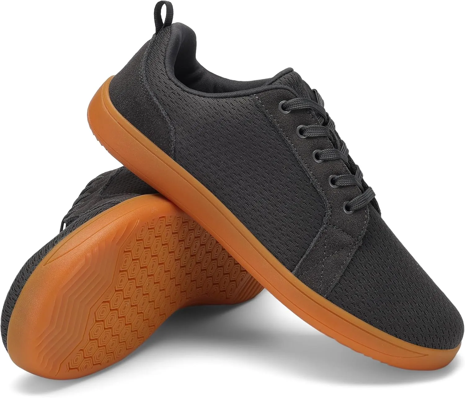 BXYJDJ Men's Barefoot Wide Toe Box Walking Shoes Extra Wide Width Minimalist Shoes Breathable Zero Drop Comfortable Shoes Non-Slip Fashion Sneakers