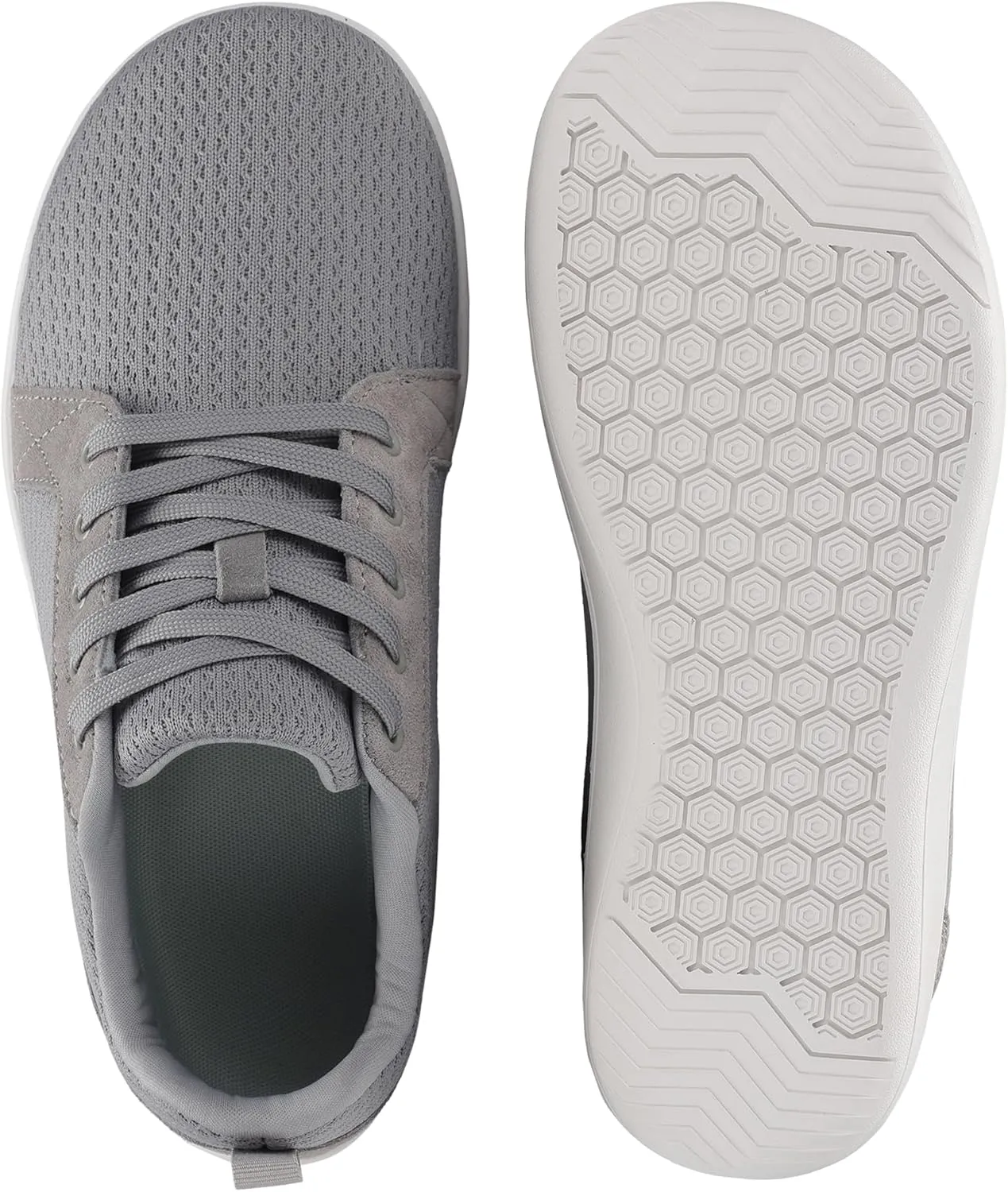BXYJDJ Men's Barefoot Wide Toe Box Walking Shoes Extra Wide Width Minimalist Shoes Breathable Zero Drop Comfortable Shoes Non-Slip Fashion Sneakers