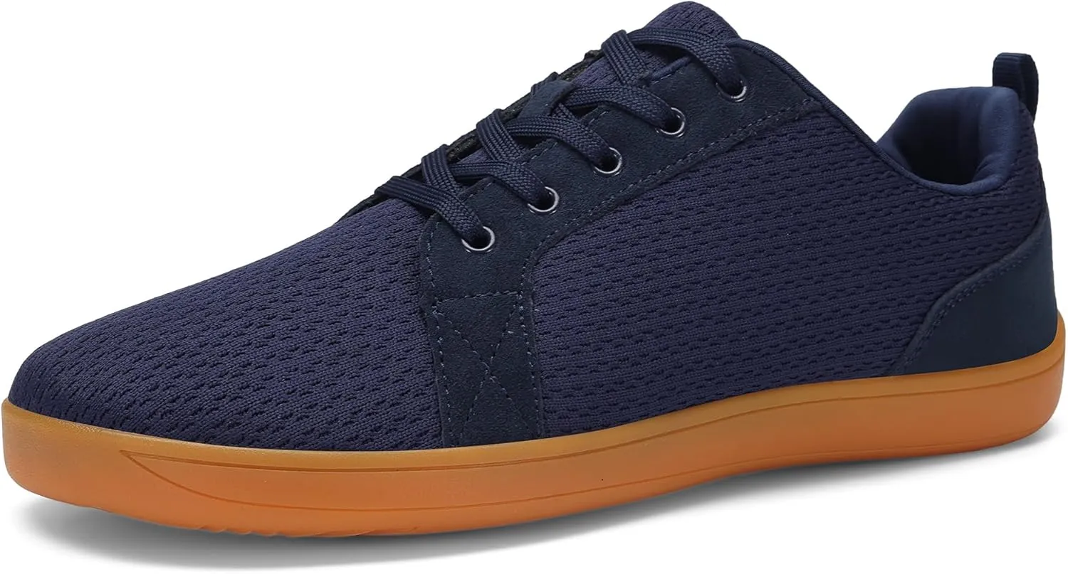 BXYJDJ Men's Barefoot Wide Toe Box Walking Shoes Extra Wide Width Minimalist Shoes Breathable Zero Drop Comfortable Shoes Non-Slip Fashion Sneakers