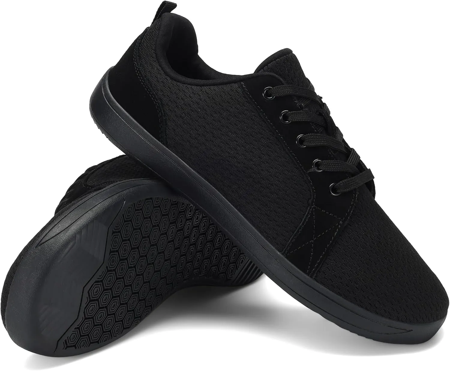 BXYJDJ Men's Barefoot Wide Toe Box Walking Shoes Extra Wide Width Minimalist Shoes Breathable Zero Drop Comfortable Shoes Non-Slip Fashion Sneakers
