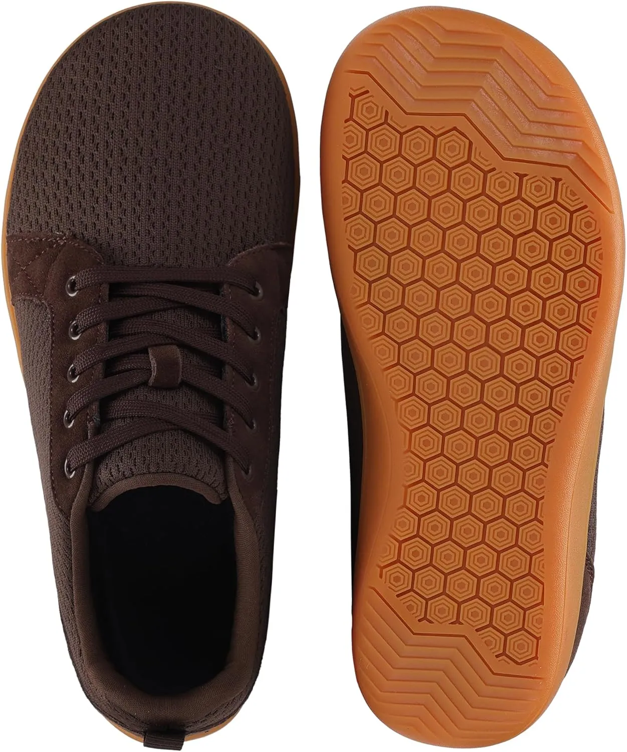 BXYJDJ Men's Barefoot Wide Toe Box Walking Shoes Extra Wide Width Minimalist Shoes Breathable Zero Drop Comfortable Shoes Non-Slip Fashion Sneakers