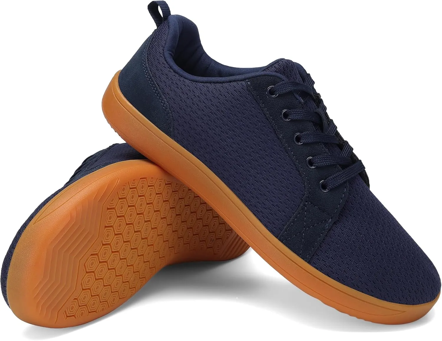 BXYJDJ Men's Barefoot Wide Toe Box Walking Shoes Extra Wide Width Minimalist Shoes Breathable Zero Drop Comfortable Shoes Non-Slip Fashion Sneakers