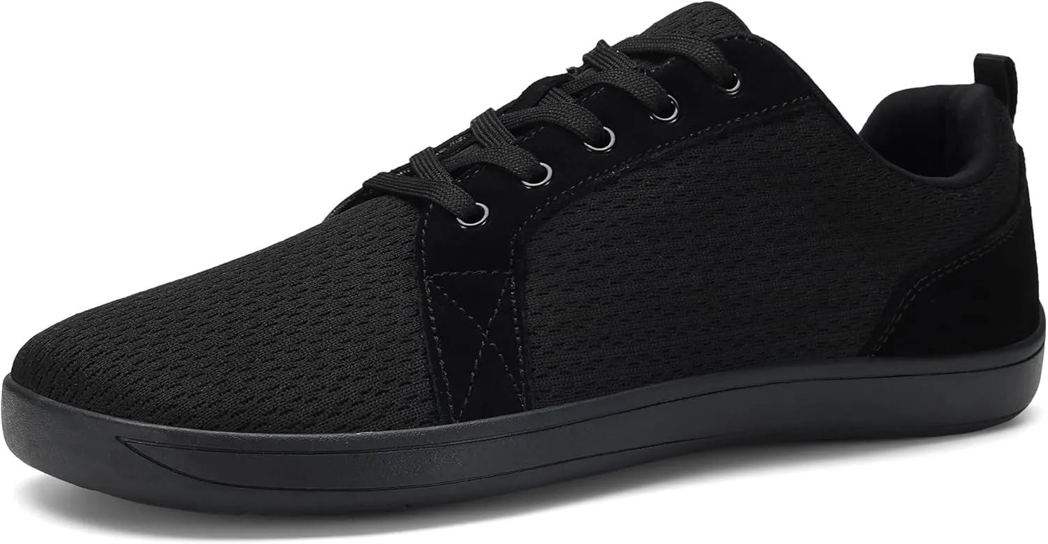 BXYJDJ Men's Barefoot Wide Toe Box Walking Shoes Extra Wide Width Minimalist Shoes Breathable Zero Drop Comfortable Shoes Non-Slip Fashion Sneakers