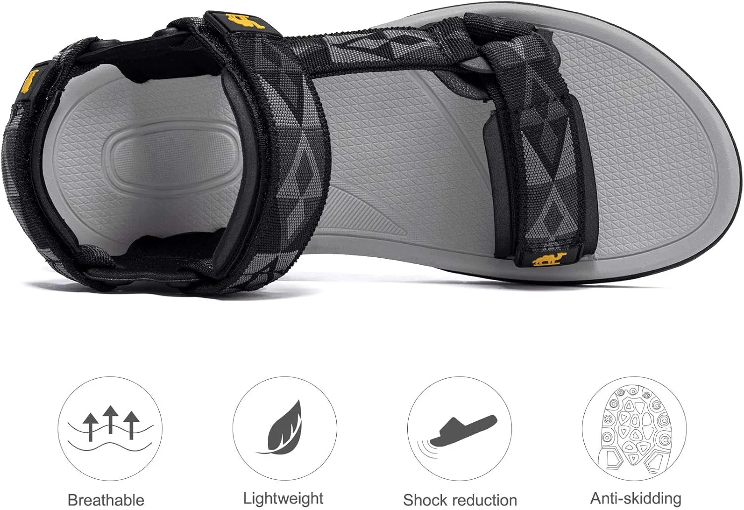 CAMEL CROWN Waterproof Hiking Sandals Women Arch Support Sport Comfortable Walking Water Sandals for Beach Travel Athletic