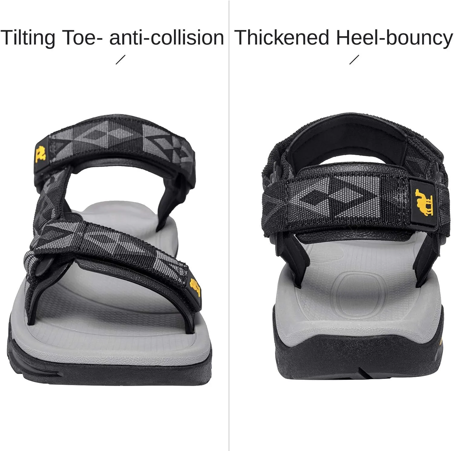 CAMEL CROWN Waterproof Hiking Sandals Women Arch Support Sport Comfortable Walking Water Sandals for Beach Travel Athletic