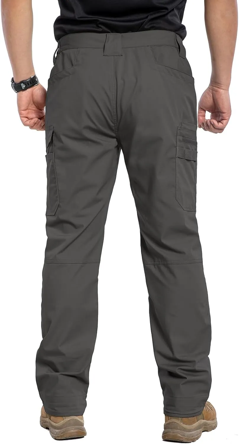 CARWORNIC Men's Stretch Ripstop Work Pants Water Resistant Flex Cargo Pants Lightweight EDC Operator Tactical Utility Pants