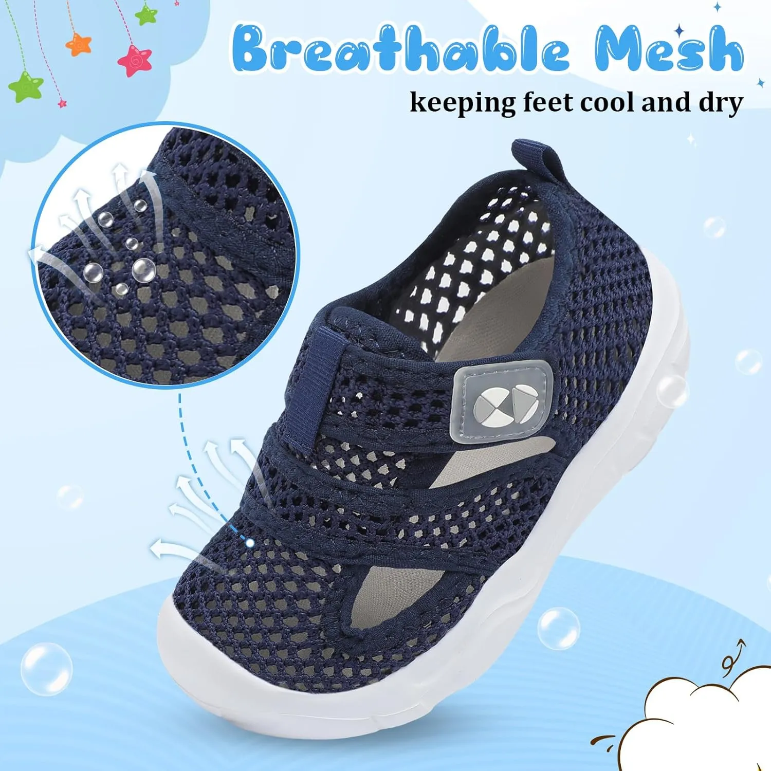 Centipede Demon Toddler Sandals for Boys Girls Qucik Dry Kids Water Sandals Outdoor Breathable Aqua Shoes Lightweight Summer Barefoot Shoes for Swim Pool Beach