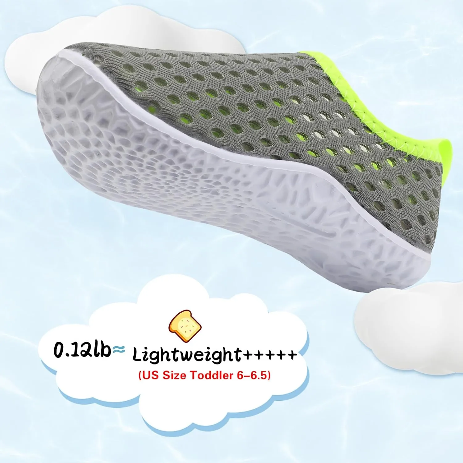 Centipede Demon Toddler Water Shoes for Girls Boys Kids Barefoot Swim Beach Aqua Socks Summer Sandals Breathable Quick Dry for Outdoor Water Sports Pool River