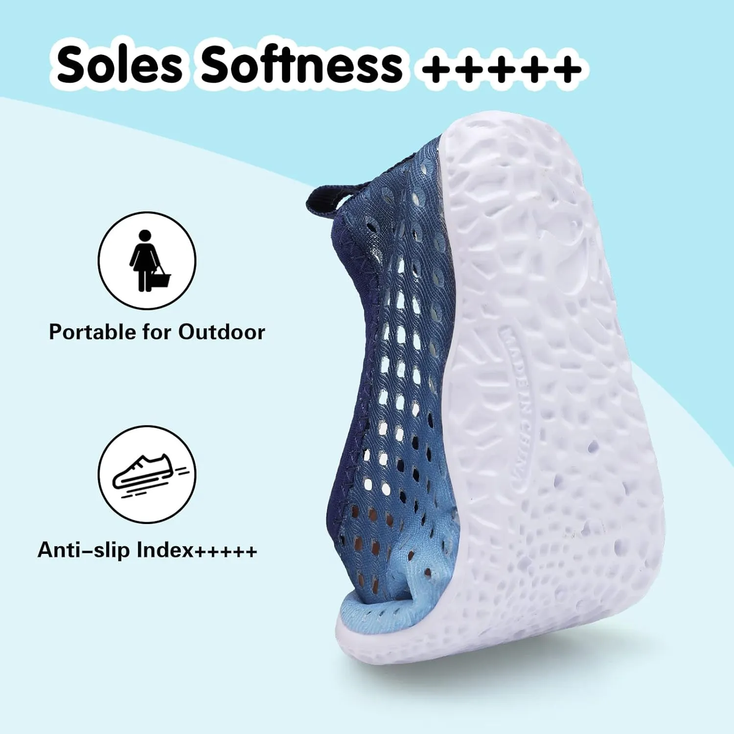 Centipede Demon Toddler Water Shoes for Girls Boys Kids Barefoot Swim Beach Aqua Socks Summer Sandals Breathable Quick Dry for Outdoor Water Sports Pool River