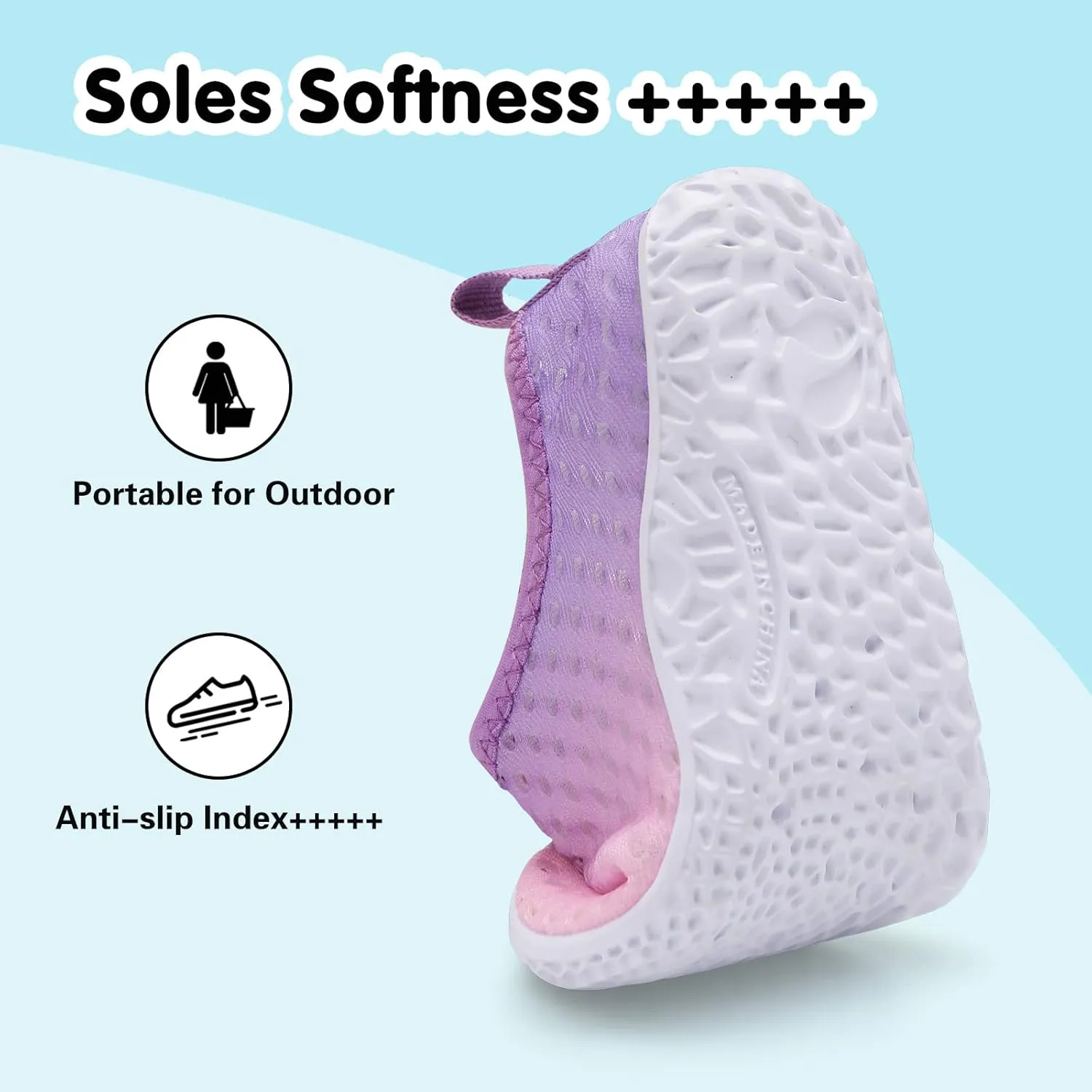 Centipede Demon Toddler Water Shoes for Girls Boys Kids Barefoot Swim Beach Aqua Socks Summer Sandals Breathable Quick Dry for Outdoor Water Sports Pool River